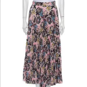 ALC Floral long pleated skirt size 6